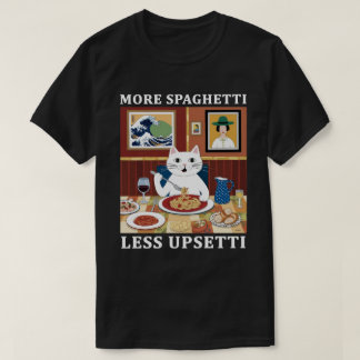 Meer spaghetti minder overstuur Grappig Schattige  T-shirt