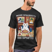 Meer spaghetti minder overstuur Grappig Schattige  T-shirt (Voorkant)
