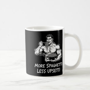 Meer Spaghetti Minder Upsetti Bodybuilder Eet Pas Koffiemok
