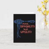 Meer spaghetti minder upsetti kaart (Gele Bloem)