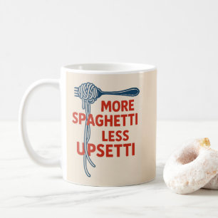 Meer Spaghetti Minder Upsetti Koffiemok