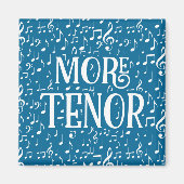 Meer spanning - Blauwe witte zanger Magneet (Voorkant)