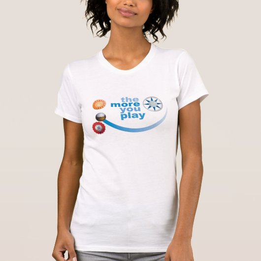 Meer speelt u - versie 2 t-shirt (Voorkant)
