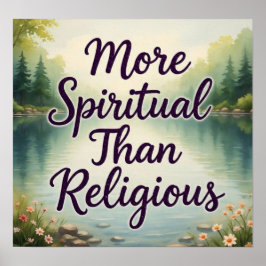 Meer spiritueel persoon poster