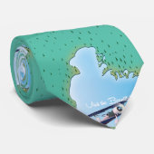 meer St Clair USA Canada meer kaart Stropdas (Opgerold)