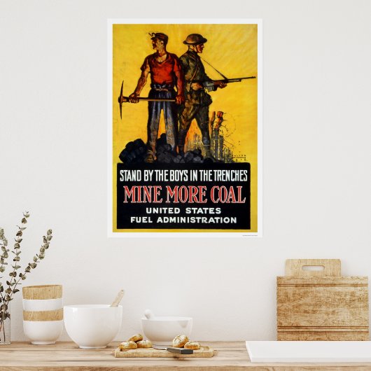 Meer steenkool poster (Keuken)