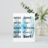 Meer strandleven briefkaart (Staand voorkant)