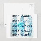 Meer strandleven briefkaart (Voorkant / Achterkant)