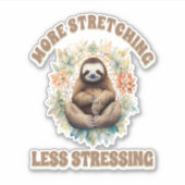 Meer stretching minder stressloth sticker (Voorkant)