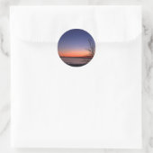 Meer Sunrise Ronde Sticker (Tas)