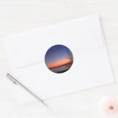Meer Sunrise Ronde Sticker (Envelop)