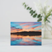 Meer Sunset Briefkaart (Staand voorkant)