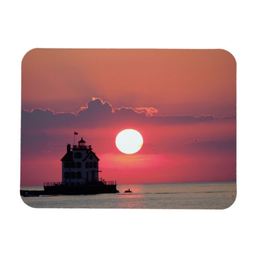 Meer Sunset Magneet (Horizontaal)