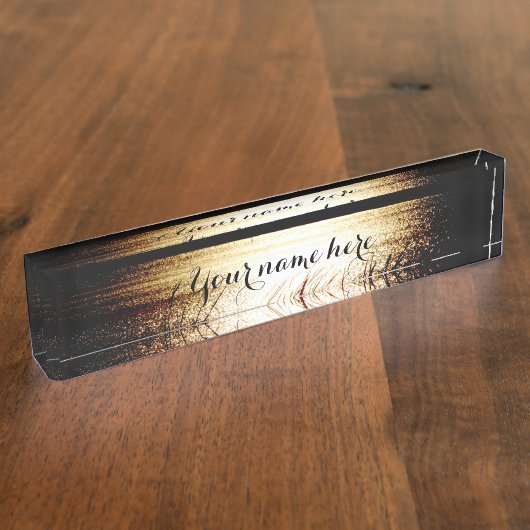 Meer Sunset Naambordje (Zijkant)