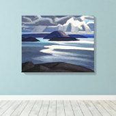 Meer superieure schets | Lawren Harris | Canvas Afdruk (Insitu (Houten vloer))