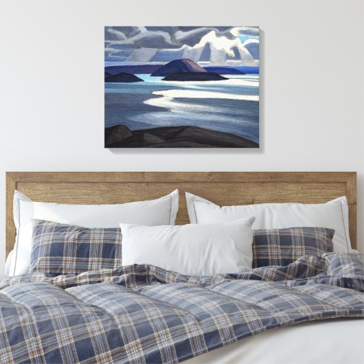 Meer superieure schets | Lawren Harris | Canvas Afdruk (Insitu (Slaapkamer))