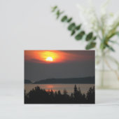 Meer superieure zon briefkaart (Staand voorkant)