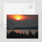 Meer superieure zon briefkaart (Voorkant / Achterkant)