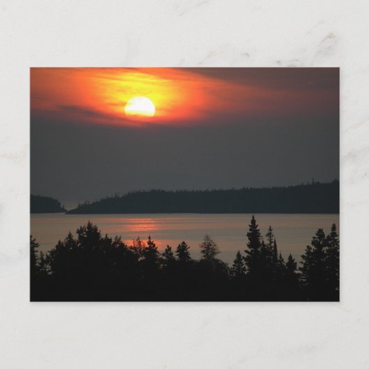 Meer superieure zon briefkaart (Voorkant)