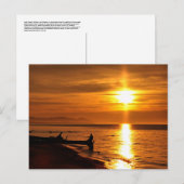 Meer superieure zon briefkaart (Voorkant / Achterkant)