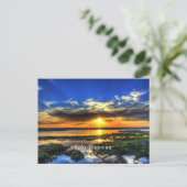 Meer superieure zon briefkaart (Staand voorkant)