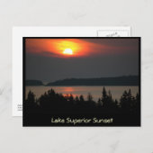 Meer superieure zon briefkaart (Voorkant / Achterkant)