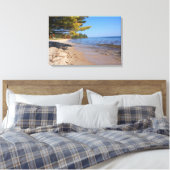 Meer Superior, Brunette Park in de herfst Canvas Afdruk (Insitu (Slaapkamer))