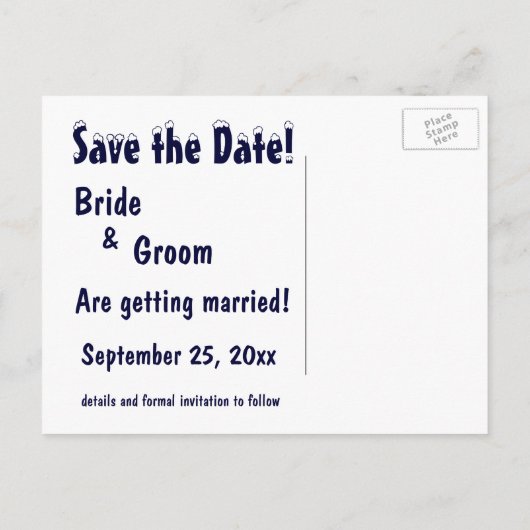 Meer Tahoe red de Datum! Aankondigingskaart (Achterkant)