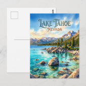 Meer Tahoe State Park VS Briefkaart (Voorkant / Achterkant)