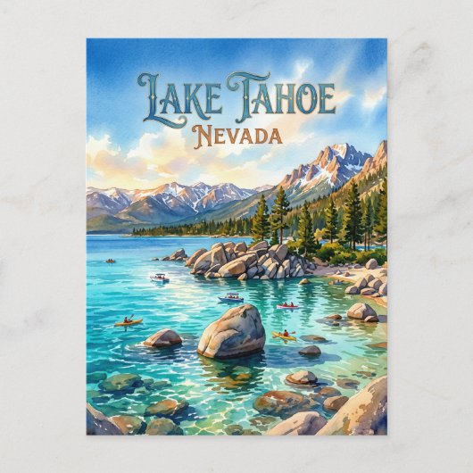 Meer Tahoe State Park VS Briefkaart (Voorkant)