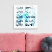 Meer tapijdocanvas canvas afdruk (Insitu (Woonkamer))