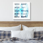 Meer tapijdocanvas canvas afdruk (Insitu (Slaapkamer))