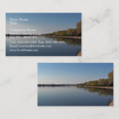 Meer tegen blauwe hemel visitekaartje (Voorkant / Achterkant)