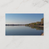 Meer tegen blauwe hemel visitekaartje (Achterkant)