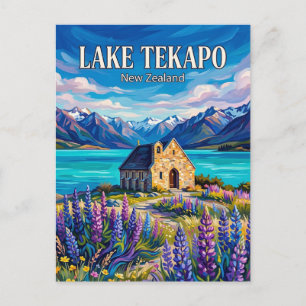 Meer Tekapo Nieuw-Zeeland Briefkaart