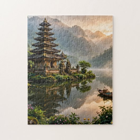 Meer Temple Legpuzzel (Verticaal)