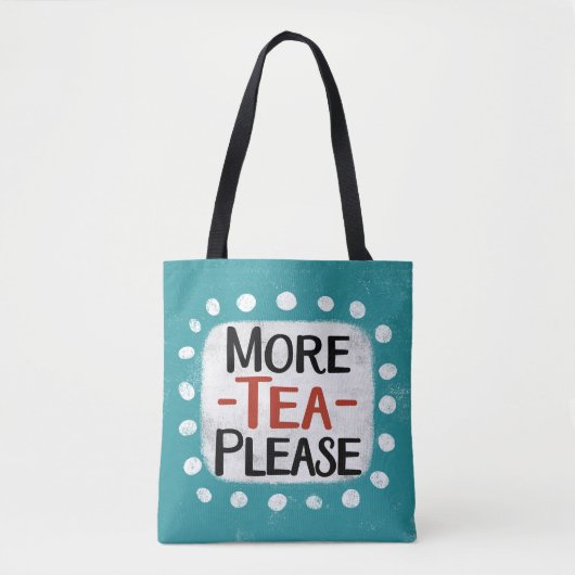 Meer thee alstublieft Canvas tas (Voorkant)