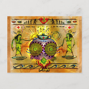 Meer thee-briefkaart briefkaart