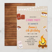 Meer themauitnodiging voor meisjes kaart (Voorkant / Achterkant)