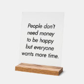 Meer tijd Acryl Teken Acryl Bord (Hoek)