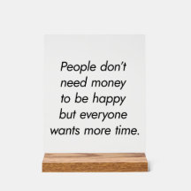 Meer tijd Acryl Teken