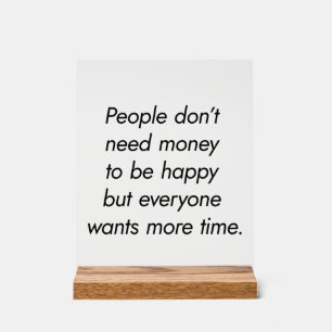 Meer tijd Acryl Teken Bord