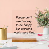 Meer tijd Acryl Teken Bord (Huwelijk)