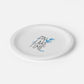 Meer tijd papieren bordje (Gekanteld)