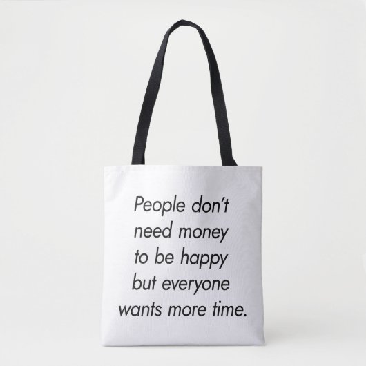 Meer Tijd Schouder Tote Tas (Voorkant)
