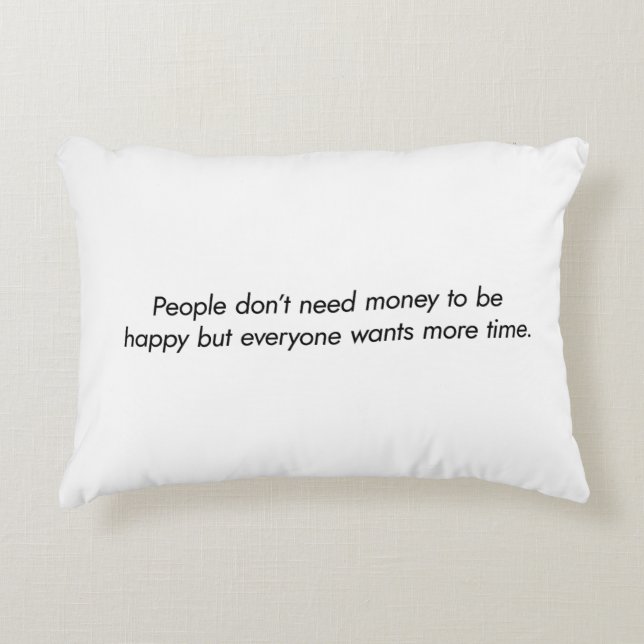 Meer tijd voor Accessoire Pillow Accent Kussen (Voorkant)