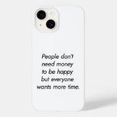 Meer tijd voor iPhone Case (Achterkant)
