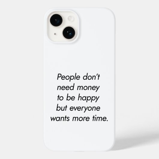 Meer tijd voor iPhone Case (Achterkant)