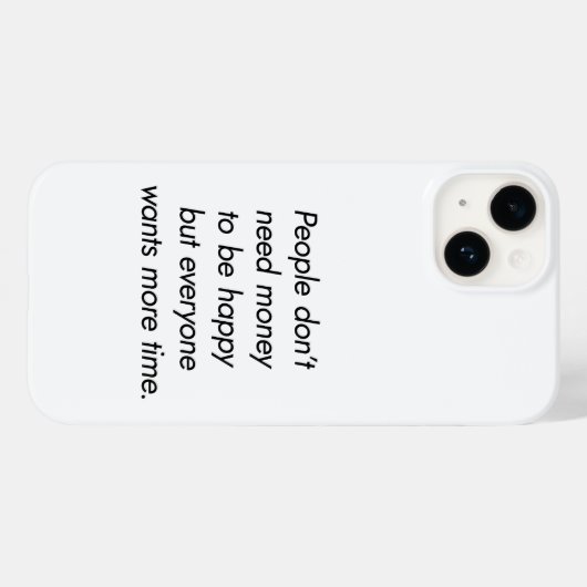 Meer tijd voor iPhone Case (Achterkant (horizontaal))