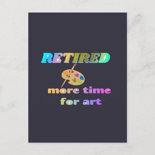 Meer tijd voor kunst briefkaart (Voorkant)